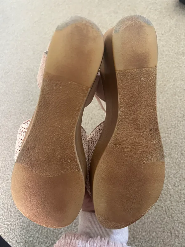 Carmen Salas Nude Platforms Tan Size 9.5 - Image 4