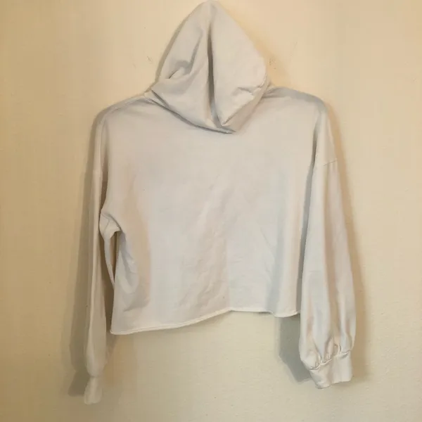 New York Crop Hoodie Sweatshirt S - Image 5