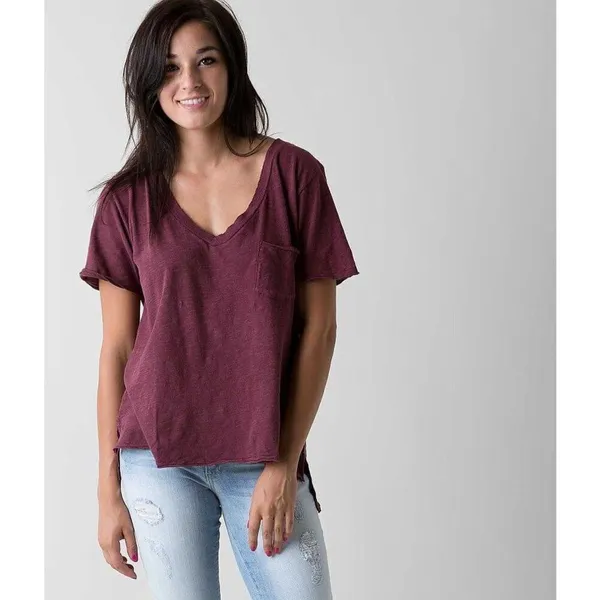 ✨We The Free Raw Edge Washed Out Grey Sz Medium T-Shirt FREE PEOPLE✨ - Image 3