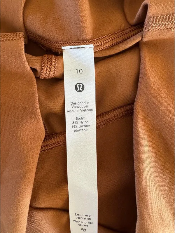 Lululemon Align High Rise 25” Copper Brown Size 10 NWT - Image 6