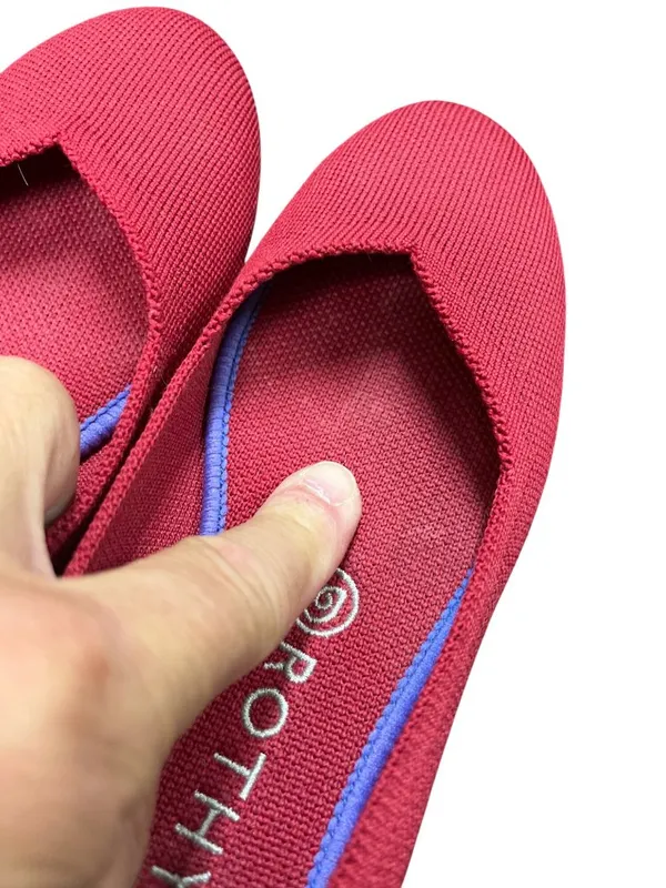 Rothy's The Point womans red knit pointed flats shoes sz 7.5 SKU 10-438 - Image 14