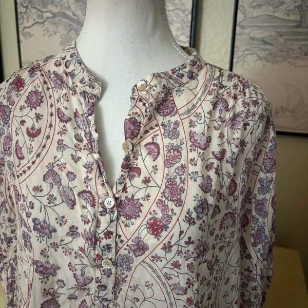 ISABEL MARANT Étoile Maria Blouse floral print Size‎ 38 Medium - Image 2
