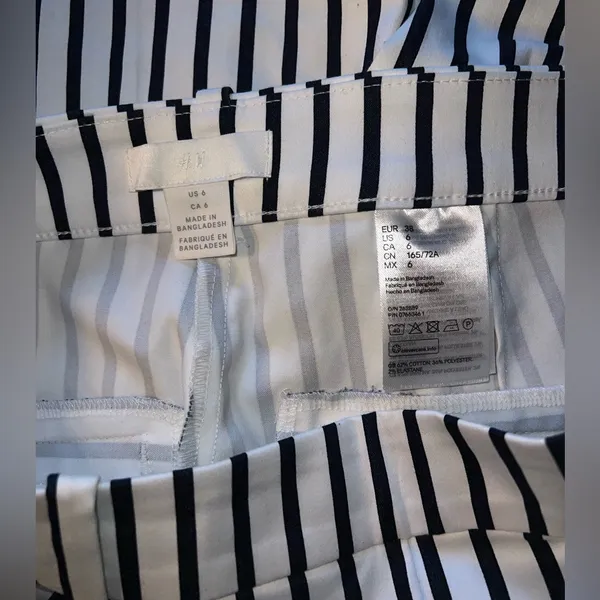H&M Pinstripe Pants Women’s Size 6 - Image 3