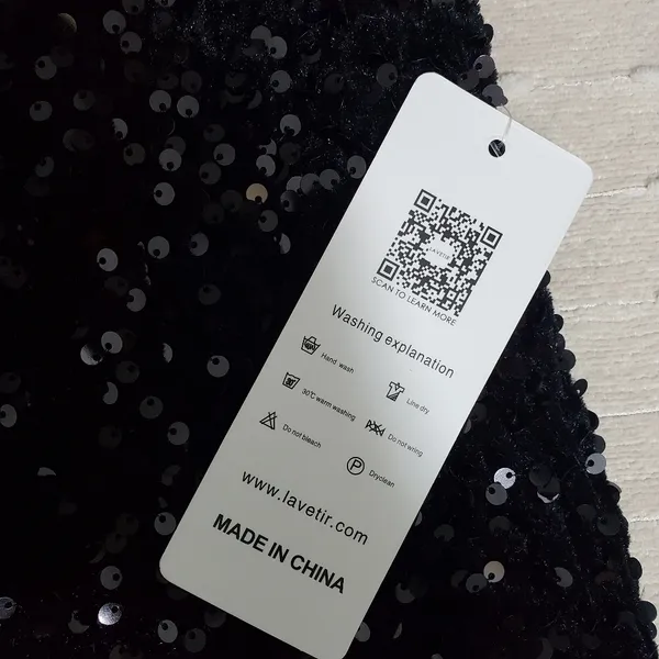 Lavetir Sequin One Shoulder‎ Bodycon Mini Dress Prom Dance Size S - Image 8