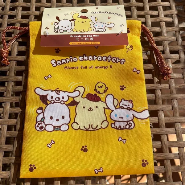 Sanrio Yellow Small Drawstring Bag - Image 3