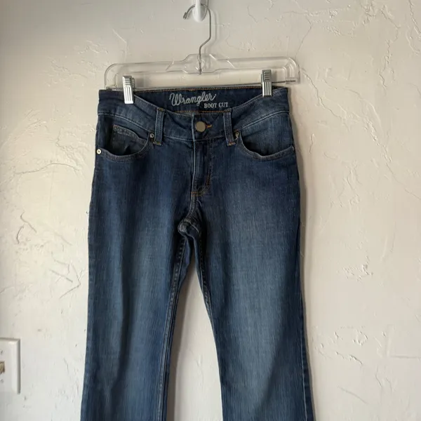 Wrangler Women Boot Cut Jeans Blue Denim Size 3x32‎ Western Riding Rodeo Cowboy - Image 3