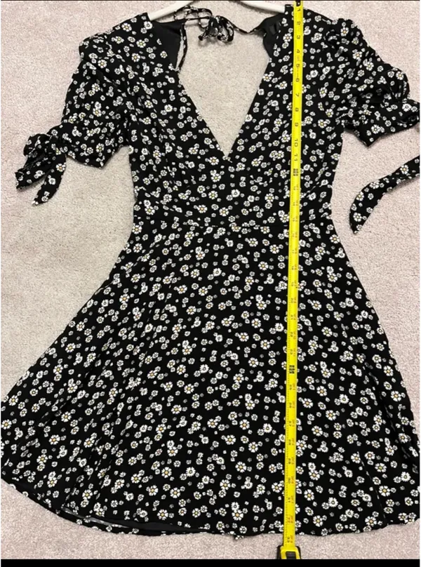 Lulus Black Floral Mini Dress - Image 7