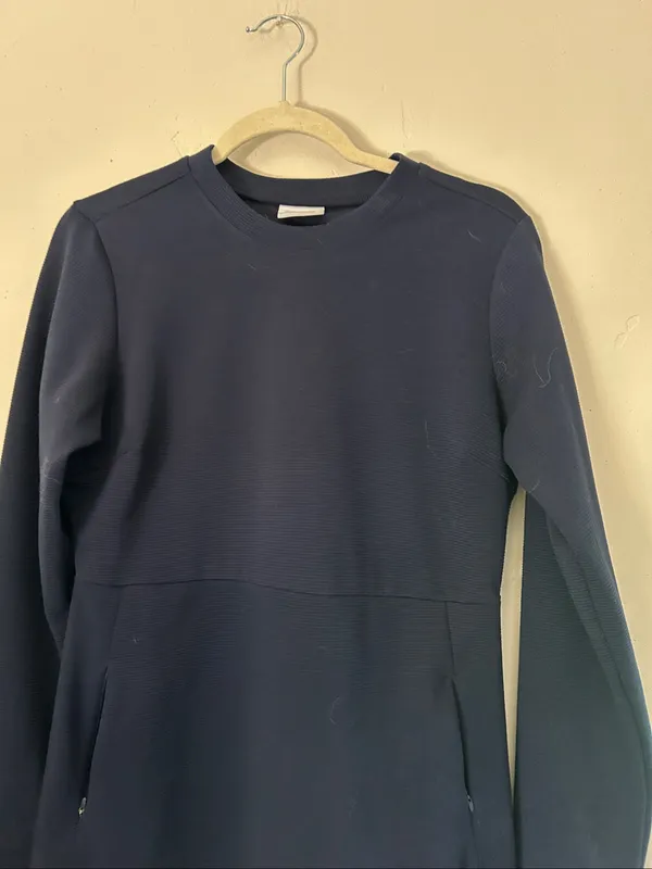 Columbia Women's Dark Blue Long Sleeve Firwood Ottoman Dress Sz Medium - Image 5
