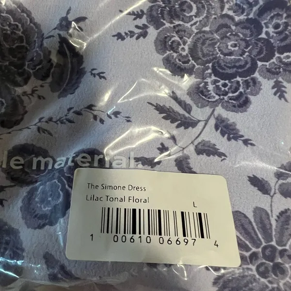 Hill house the Simone dress lilac Sz Large - Image 5
