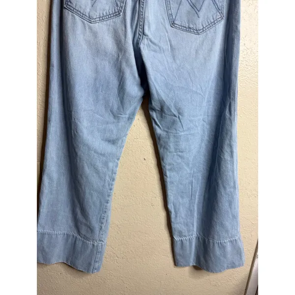 MOTHER The Maven Wide Hem Ankle Jeans in Unripped Wash size 30 - Image 10