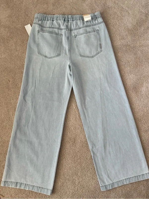 NWT Scotch‎ & Soda The Wave "La Vague" Drawstring Wide Leg Jeans- Size Large - Image 5