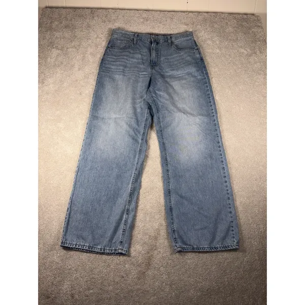 Lucky Brand High Rise Wide Leg Jeans Womens Blue‎ Med Wash Denim 12/31r - Image 2
