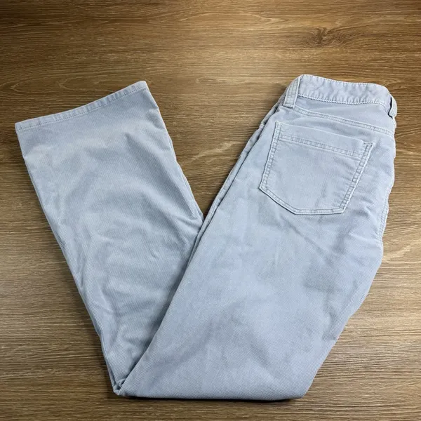Gap Curvy Low Rise Corduroy Pants Womens 12L Blue Flare Y2K Vintage 2005 Retro - Image 14