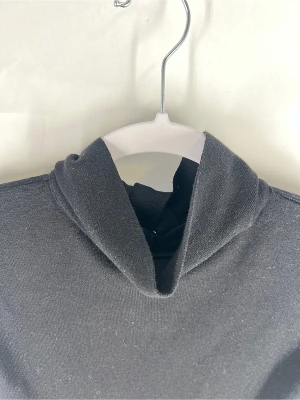 The Wrights Black Silk Cashmere Sleeveless Mock Neck Top Size S - Image 4