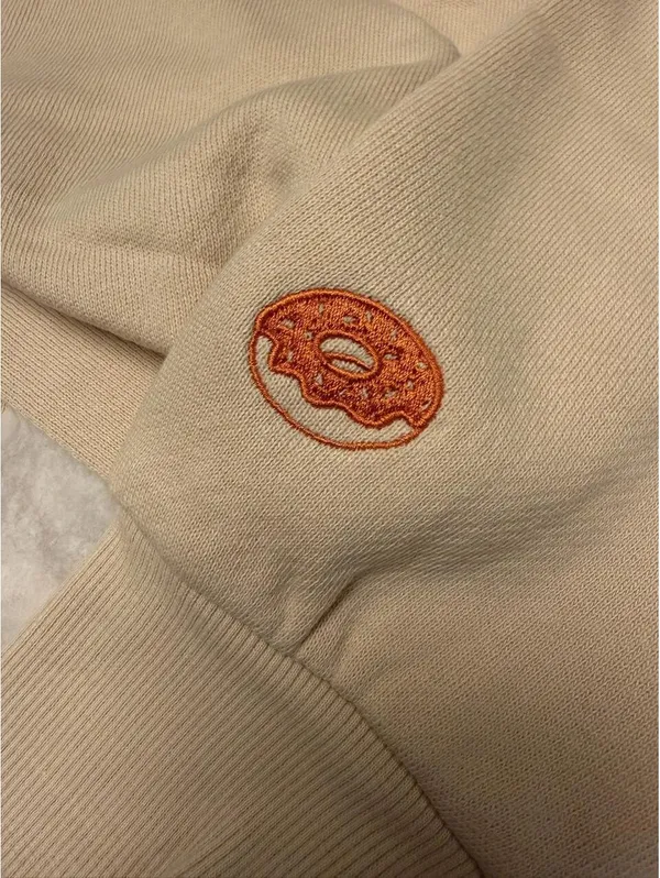PARKE x Dunkin Varsity Mockneck Sweatshirt Latte Size Large NWT - Image 6