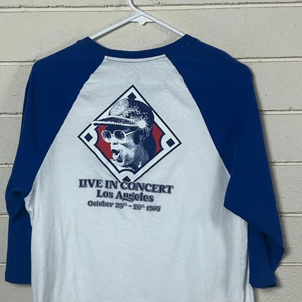 Elton John Raglan Tee size M - Image 7