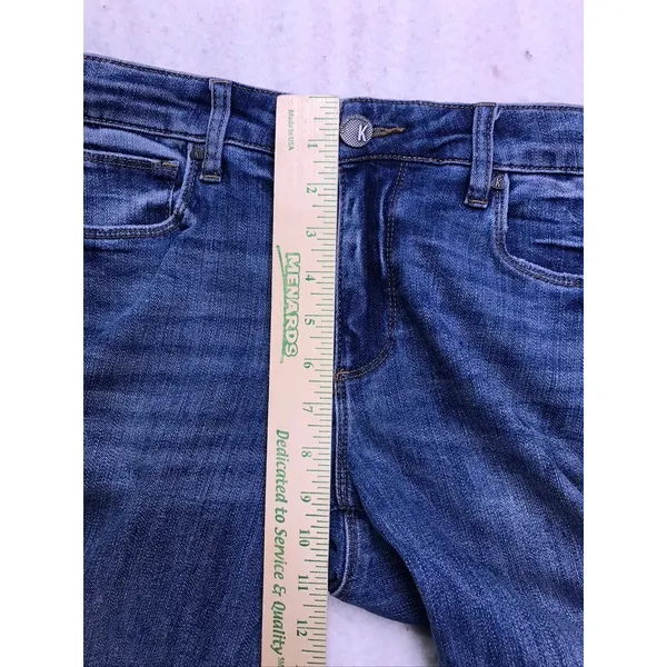 Kut from the Kloth Straight Leg Jeans Womens 4L Blue Denim Long Tall‎ Casual - Image 4
