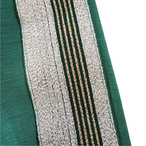 NWT Torrid LoveSick Classic Fit High Rise Lurex Stripe Joggers Green Size 3X - Image 9