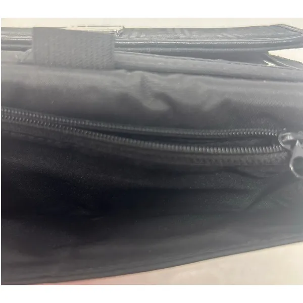Liz Claiborne Women's‎ Black Tri Fold Wallet Monogram Fabric Pattern - Image 6