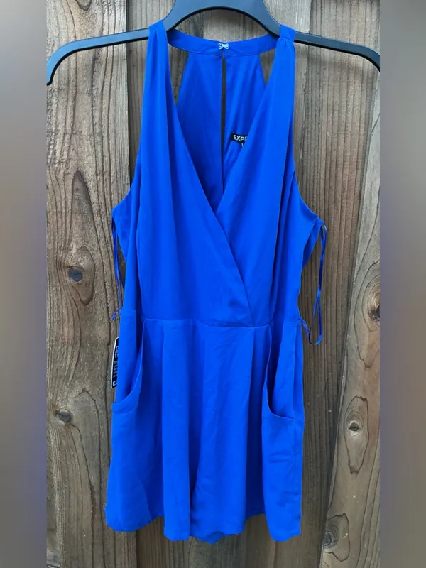 Pretty Cobalt Blue Halter Romper 💙💙 - Image 4