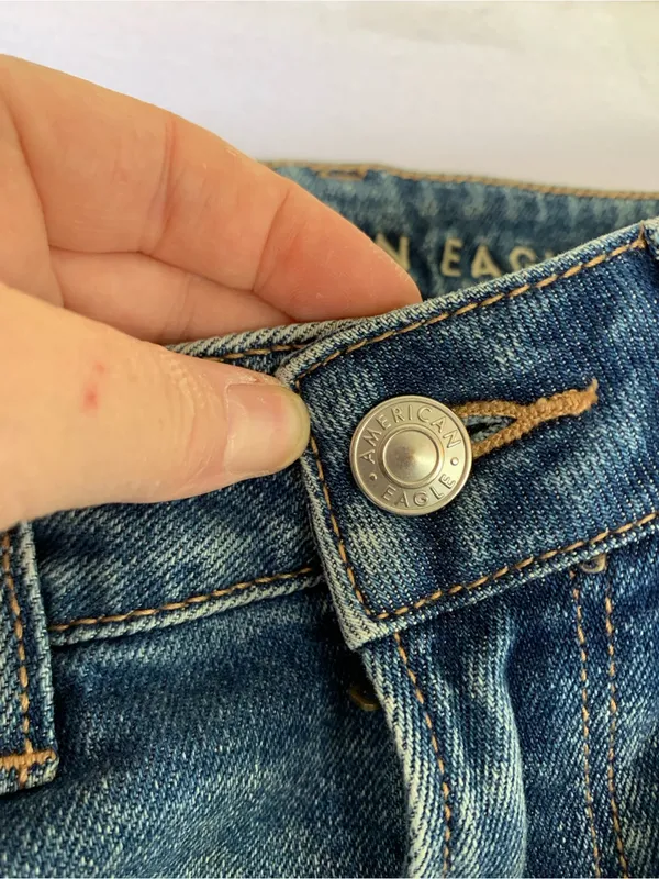 aerie Distressed Blue Boyfriend Jeans - Image 14