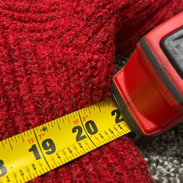 Old Navy red cozy shaker-stitch pullover long sleeve sweater S - Image 9