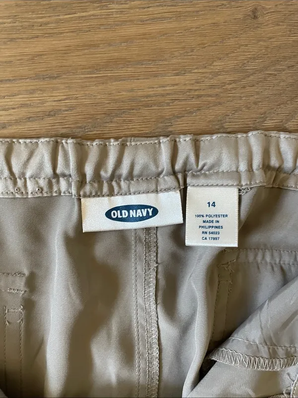 Old Navy Satin Cargo Jogger Pants Size 14 NWT - Image 8