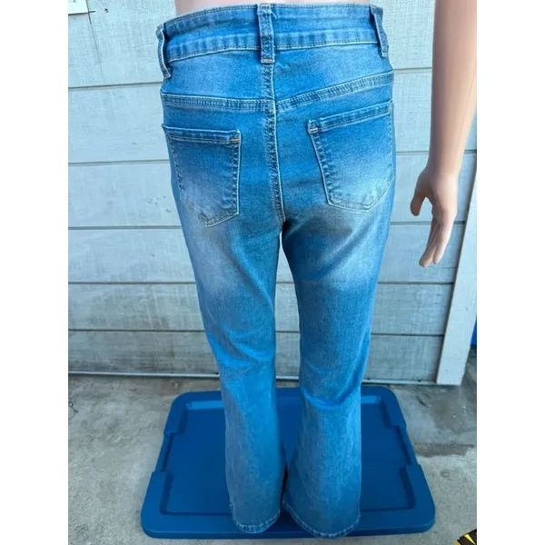 Women’s Wax Jean collection light blue high rise flare jeans size 7/28 - Image 3