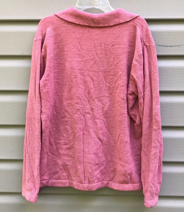 Collared Pullover Sweater Pink - Image 2