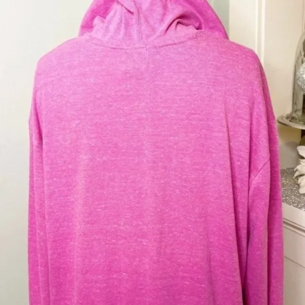 Nike Pink Vintage Logo Hoodie Sweatshirt Pullover Medium - Image 6