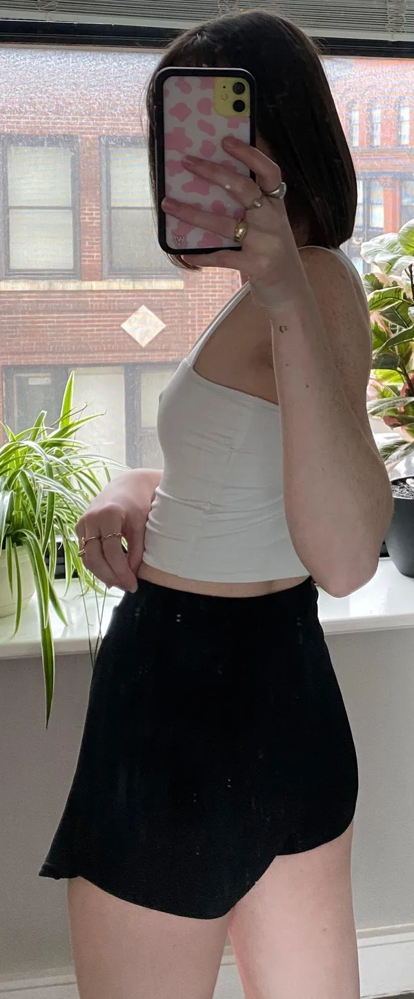 Boohoo Black Envelope Skort - Image 3