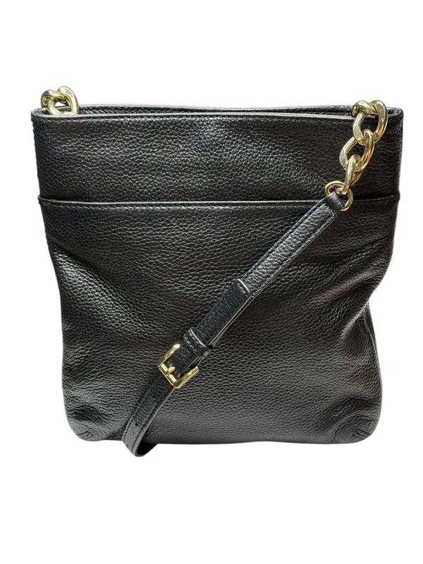 Michael Kors ✿ Hamilton Crossbody Handbag Bag ✿ Black Leather ✿ Gold Hardware ✿ - Image 3