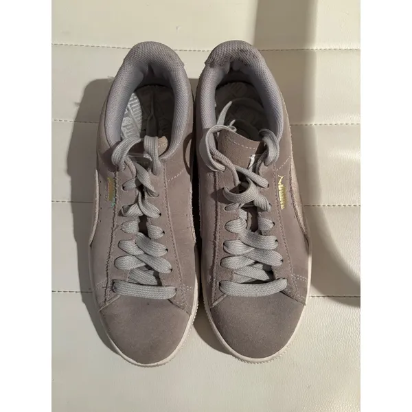 PUMA Suede Classic Sneakers Women's Shoes Gray‎ Casual Comfort Walking - Image 3