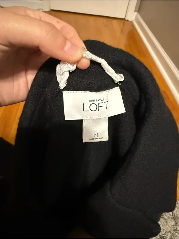 Ann Taylor LOFT 100% Merino Wool Blazer Cardigan Size M - Image 3