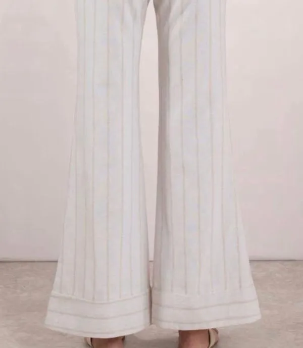 Lucca Couture Isla White Wide Leg Pants - Image 6