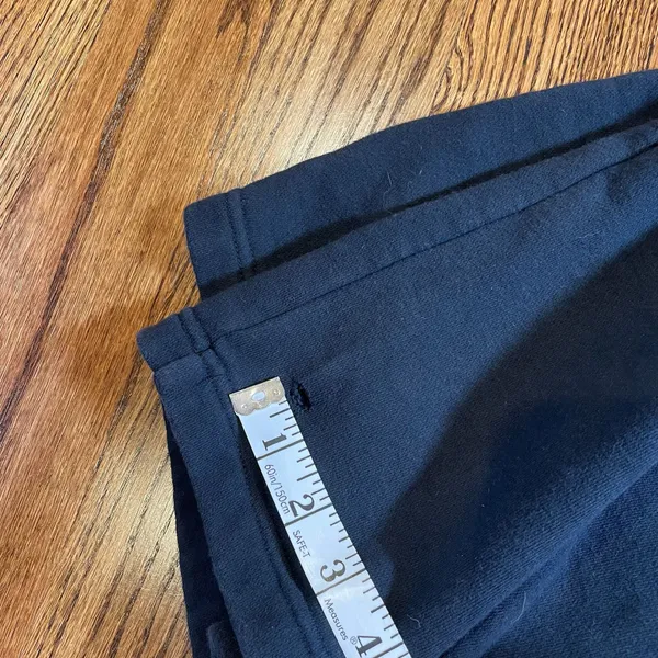 Nike Women's Fleece Wide Leg Black Sweatpants (flawed) - Image 4