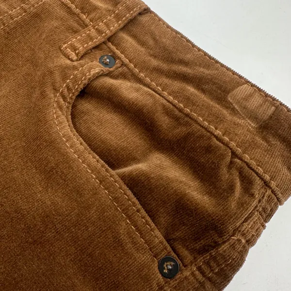 EDYSON Corduroy Pants Women’s 30P Petite Brown HAMPTON Skinny Fine Wale Classic - Image 7
