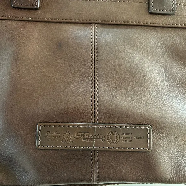 Fossil Leather Handbag - Image 2