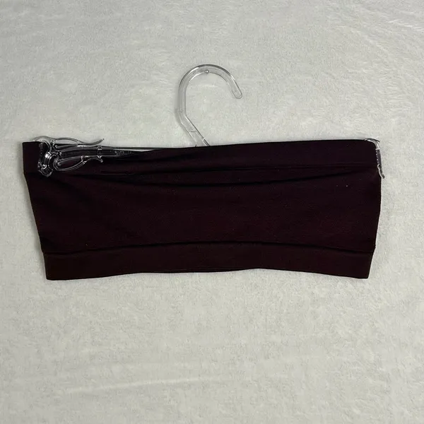 Nordstrom Seamless‎ Bandeau Bra Top Bralette Brown Small Medium Nylon Spandex - Image 2
