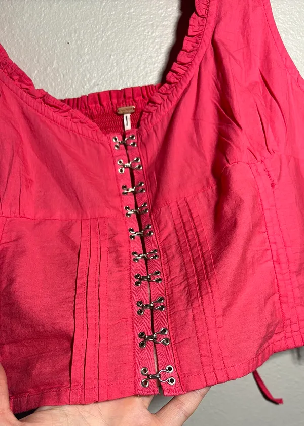 Free People pink Amelia corset top - Image 5