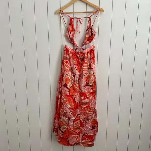 Hello Molly Strike Twice Maxi Dress Orange - Image 7