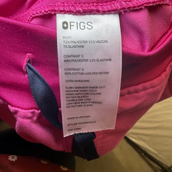 Figs Technical Collection Zamora Jogger Scrub Pants Pink XS W22SW2012 Womens - Image 10