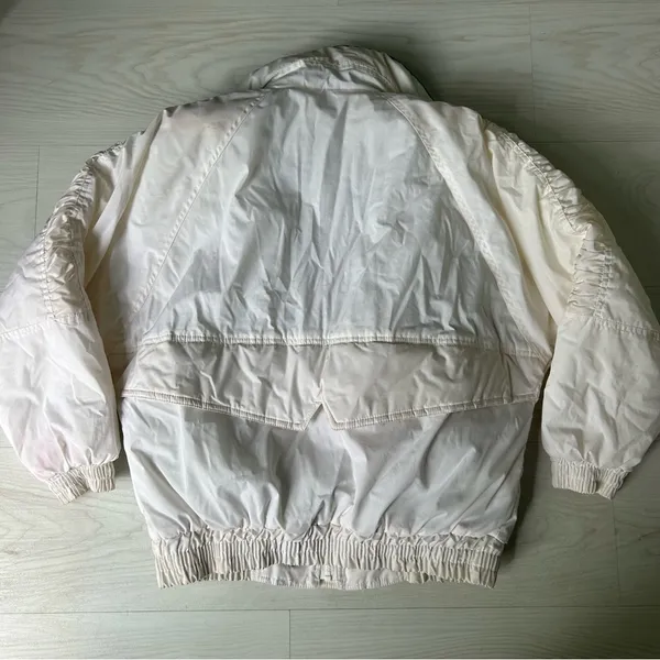Vintage 90’s Puffer Ski Suit Jacket Prezzia Coat Funky Art to Wear Size Medium - Image 3