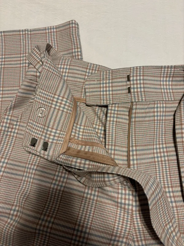Joie Josie brown plaid trousers - Image 2