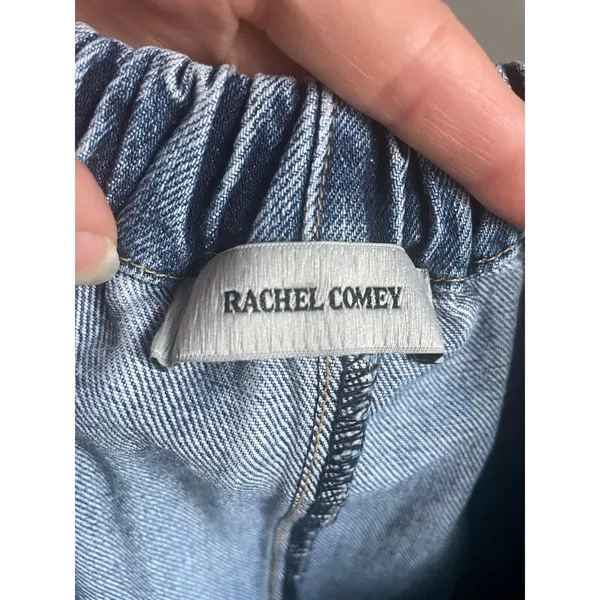 Rachel Comey Barrie Pants Jeans size 6 100% Cotton $498 Barrel Leg‎ Light Wash - Image 3