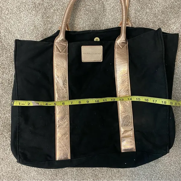 Victoria’s Secret rose gold canvas large tote bag - Image 9