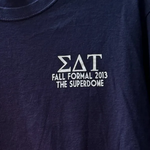 Sigma Delta Tau Sorority University Greek Life Formal 2013 Gildan Tee Shirt, Med - Image 2