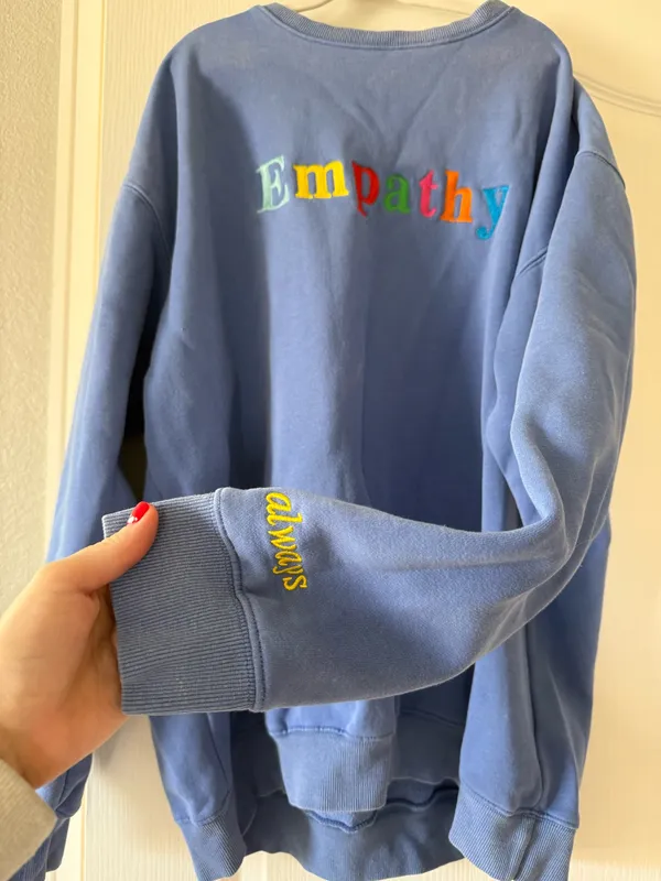 The Mayfair Group EMPATHY ALWAYS crewneck Blue - Image 2