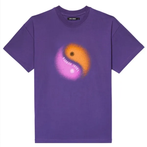 PacSun Tee Local Heroes Yin Yang Purple Tee Size S NWT cm) - Image 3