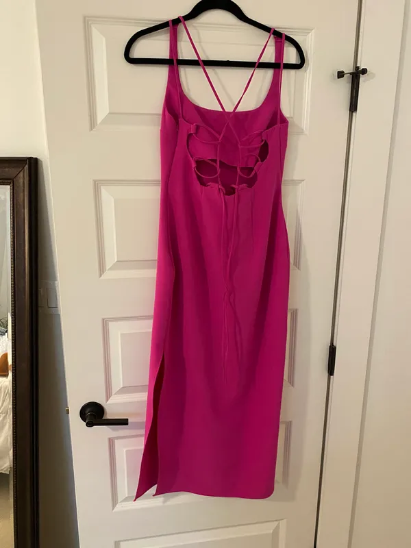 Topshop Hot Pink Formal Dress - Image 6
